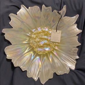 Akcam Large Handmade White Frosted Turkish Bowl